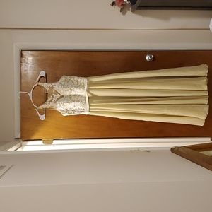 Impression, Beige ,Floor length bridesmaid dress